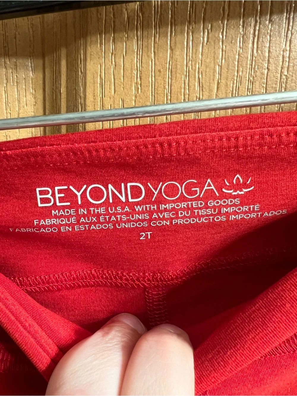 Beyond Yoga toddler spacedye leggings red 2T NWT